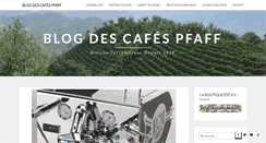Desktop Screenshot of blog.cafes-pfaff.com